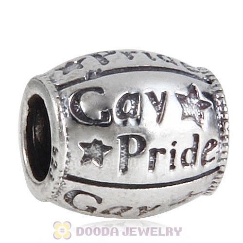 European style Antique Sterling Silver Gay Pride Charms