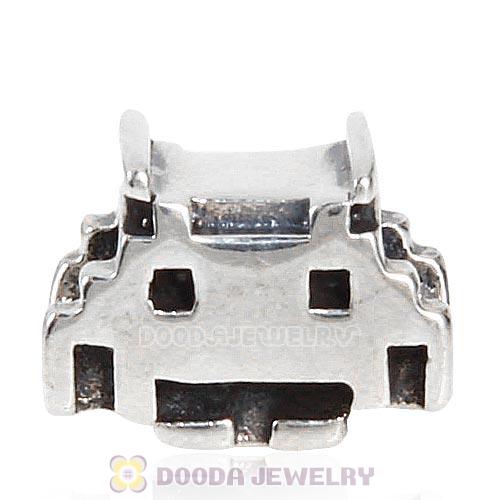 European Style Antique Sterling Silver Building Blocks Charm
