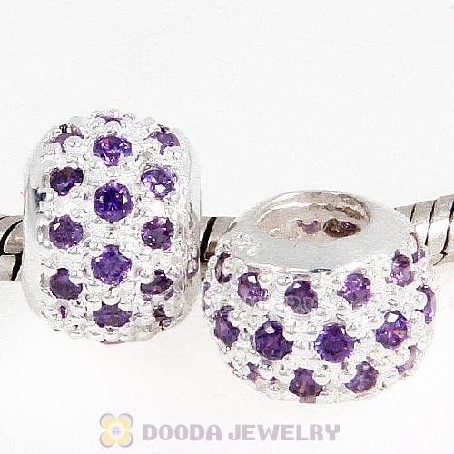S925 Sterling Silver European Style Beads with Stone