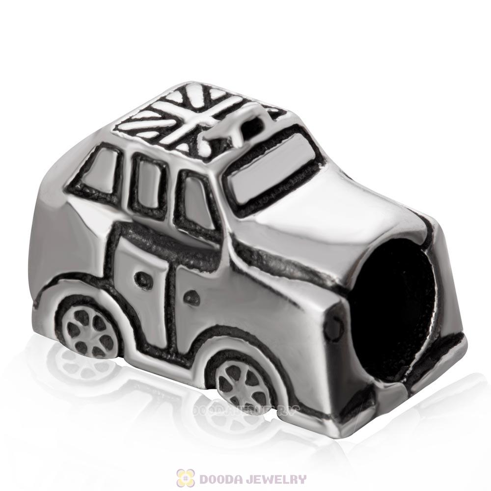 London Taxi Bead 925 Sterling Silver Charm