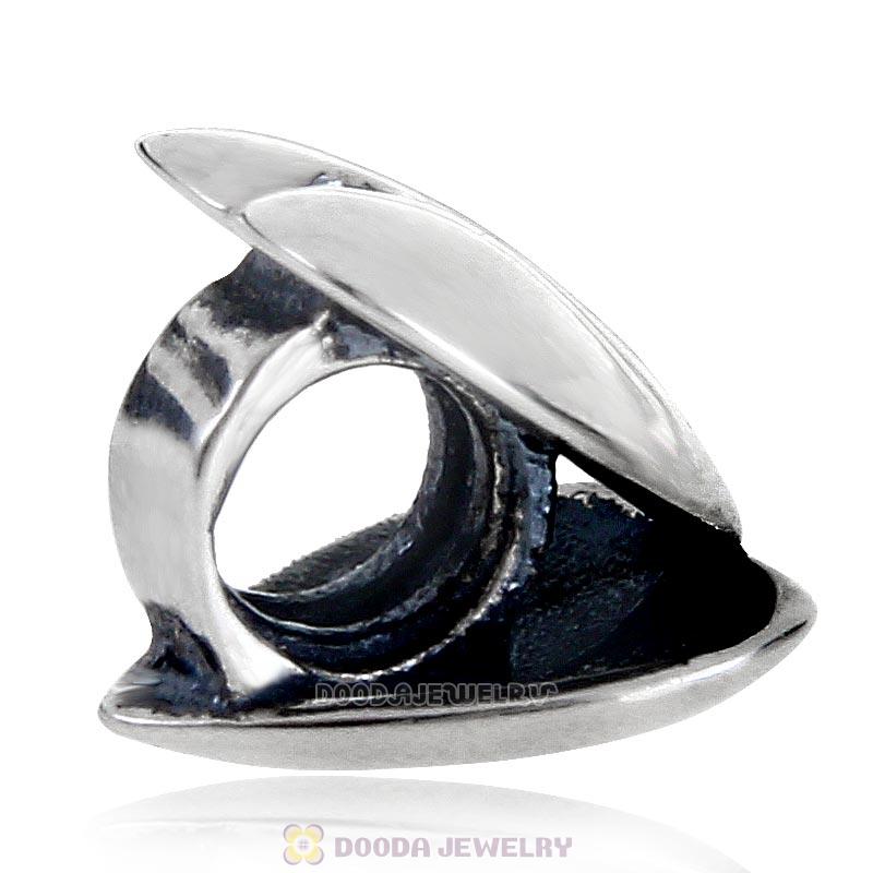 Heart to Heart Charm 925 Sterling Silver with Clear Australian Crystal