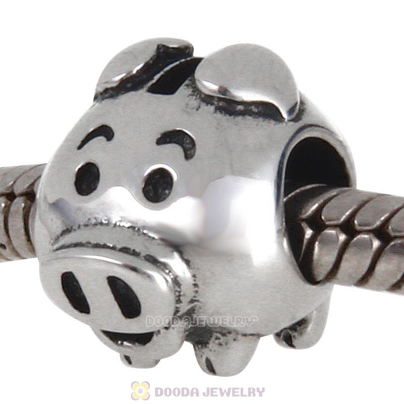 Piggy Bank Charm 925 Sterling Silver Jewelry