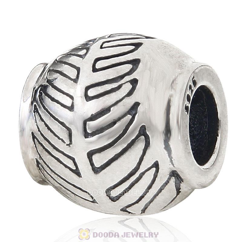 European Style 925 Sterling Silver Barrel Charm Bead