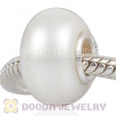 12-15mm Nature White Freshwater Pearl Beads in 925 Silver Core with 925 Stamped