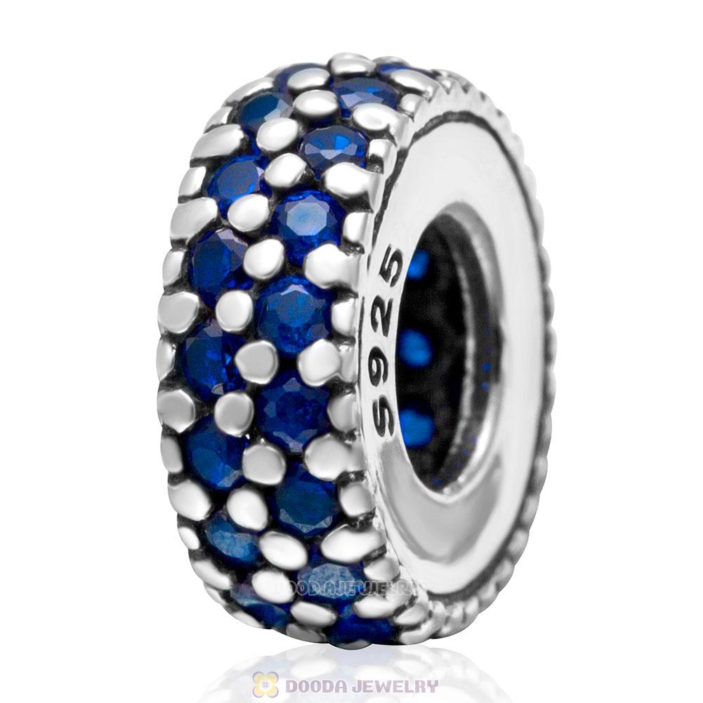 925 Sterling Silver Inspiration Within with Sapphire CZ Spacer Bead