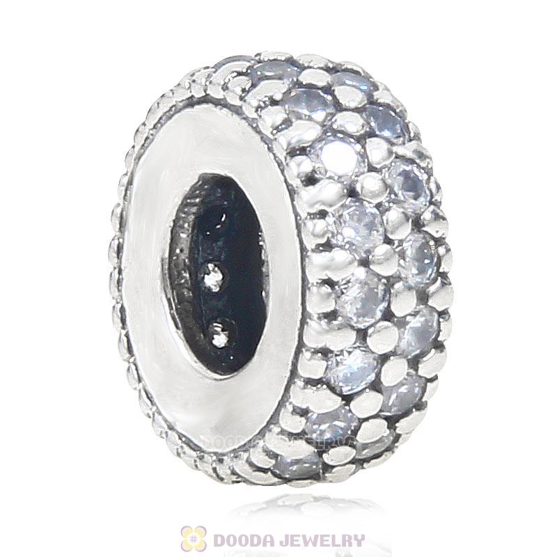 925 Sterling Silver Inspiration Within with Clear CZ Spacer Bead