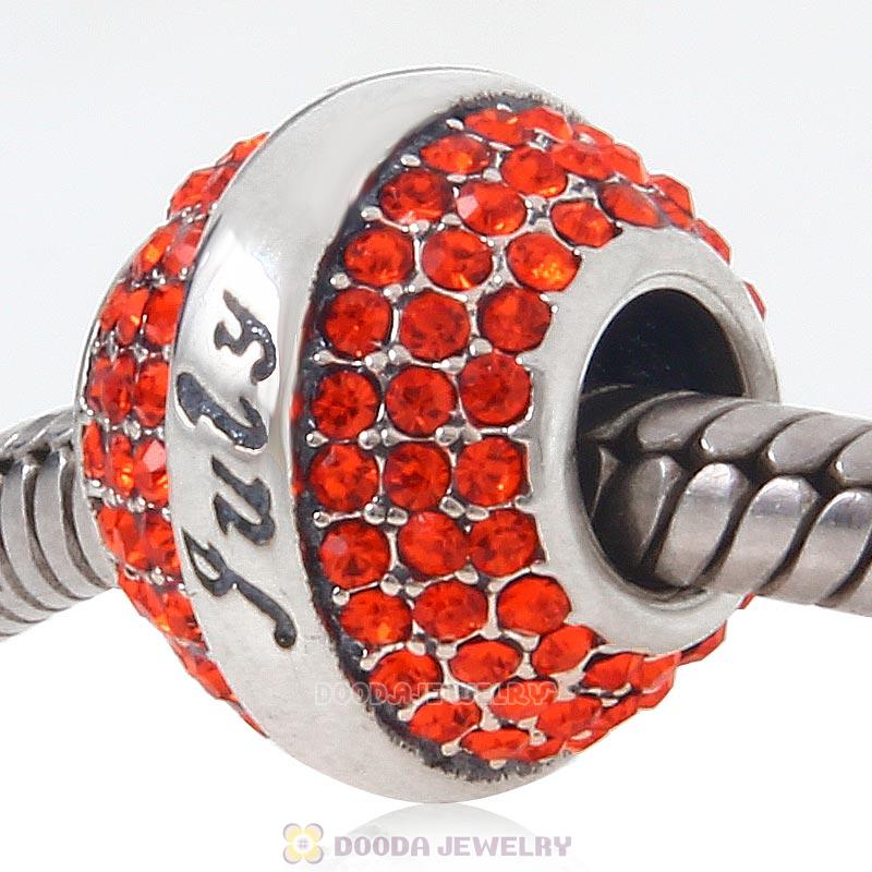 925 Sterling Silver July Birthstone Round Bead