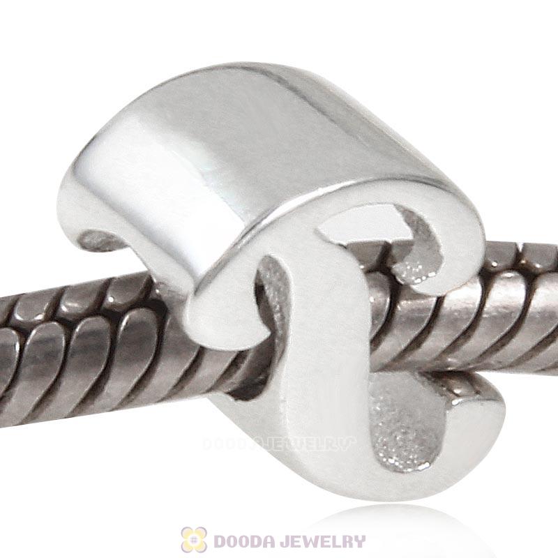 DIY 925 Sterling Silver Alphabet Letter p Charm Beads