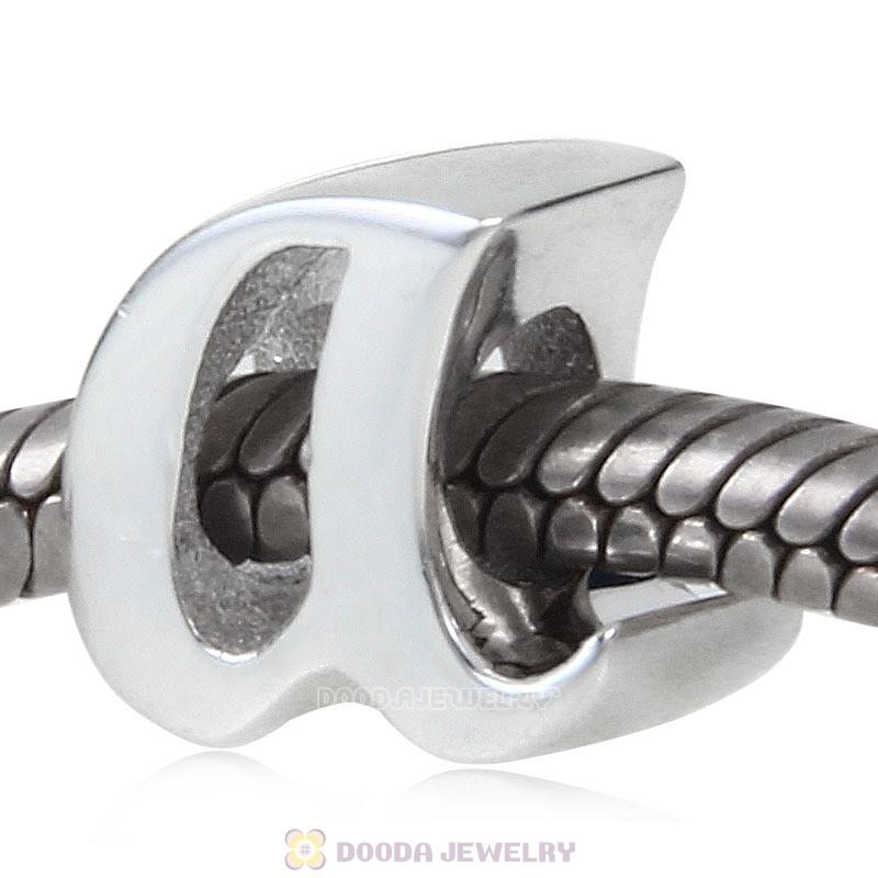 DIY 925 Sterling Silver Alphabet Letter a Charm Beads
