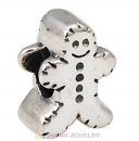 Christmas Gingerbread Man Beads fit European Lovecharmlinks Charm Bracelet