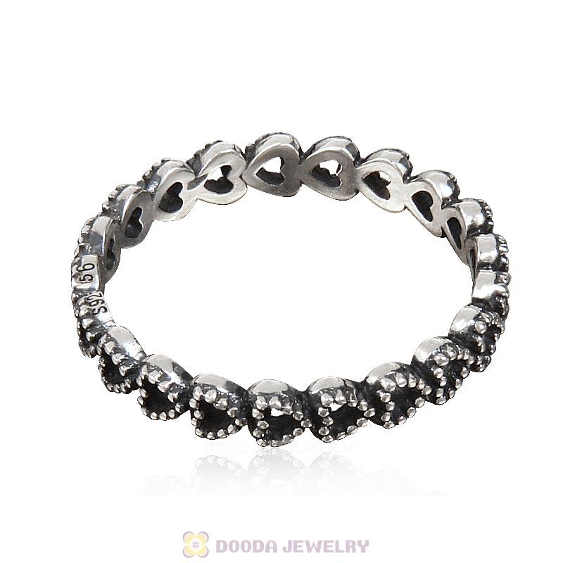 925 Sterling Silver Forever Love Heart Ring