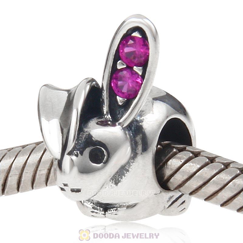 Easter Rabbit Charm 925 Sterling Silver