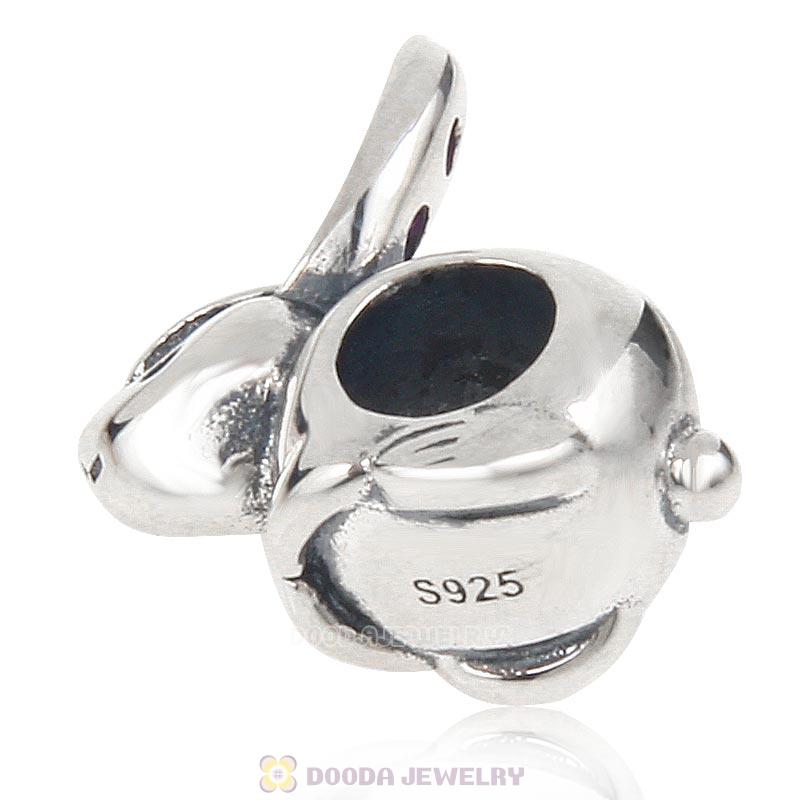 Easter Rabbit Charm 925 Sterling Silver