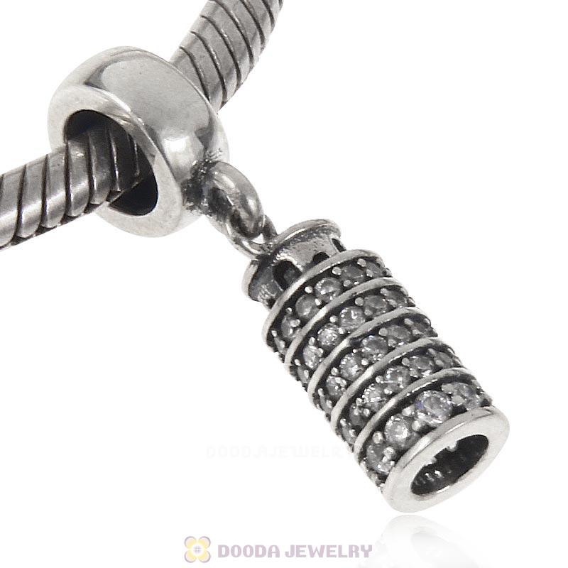 925 Sterling Silver Pisa Tower Charm Pendant