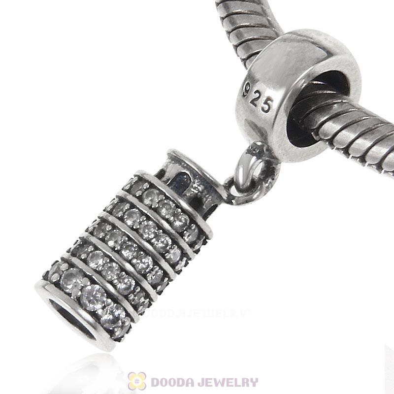 925 Sterling Silver Pisa Tower Charm Pendant