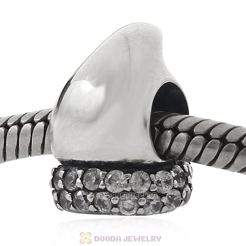 925 Sterling Silver Santa Claus Hat Charm Bead