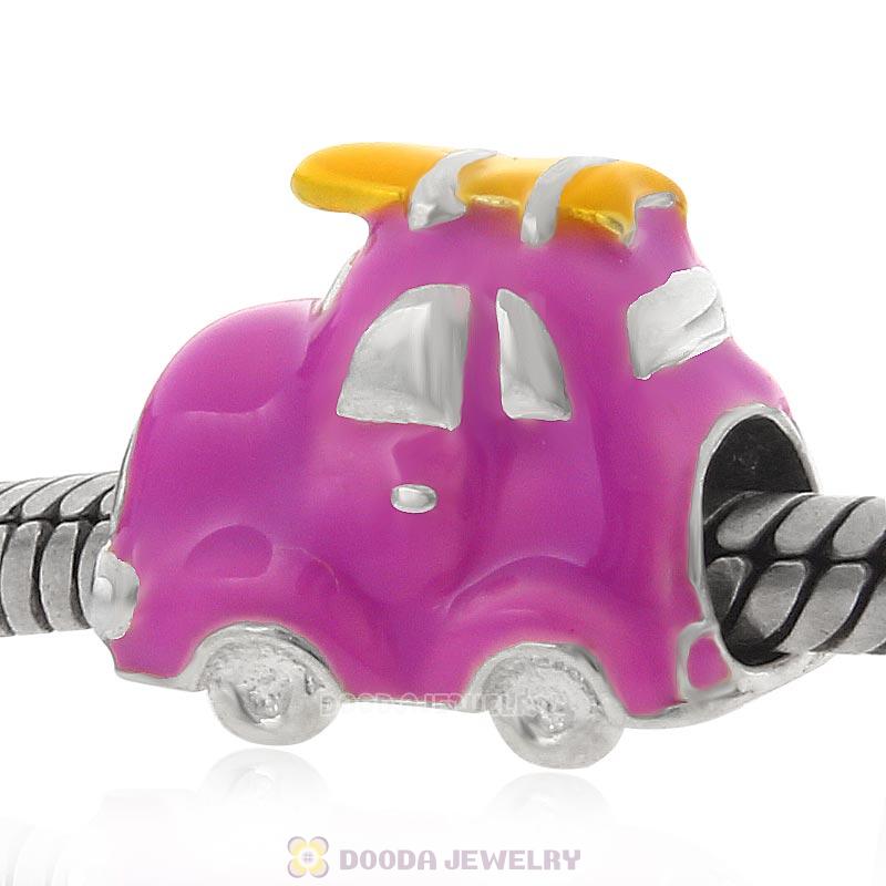 925 Sterling Silver Travel Car Charm Bead