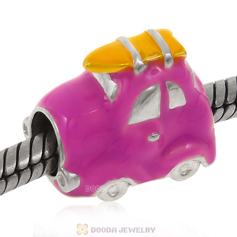 925 Sterling Silver Travel Car Charm Bead