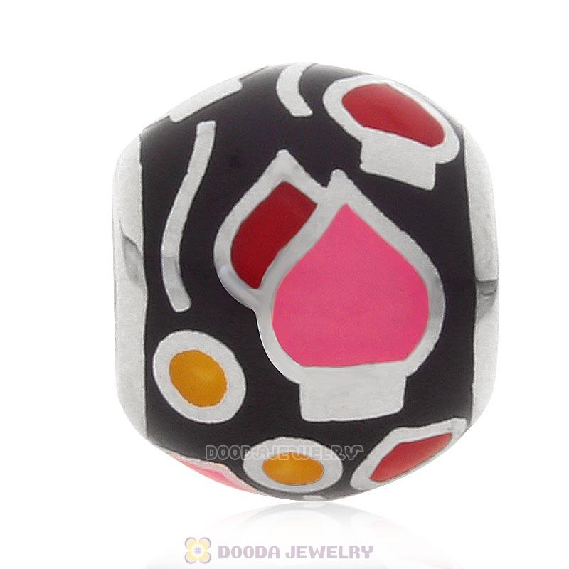 925 Sterling Silver European Style Enamel Bead