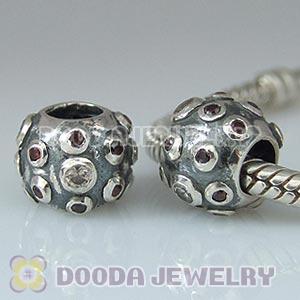925 Sterling Silver Beads with Stone