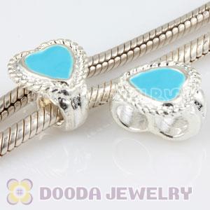 Wholesale Tedora Silver Plated European Style Double Hole Beads