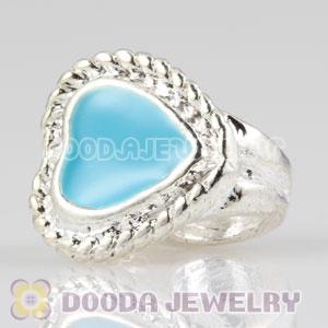 Wholesale Tedora Silver Plated Charm Jewelry Double Hole Beads