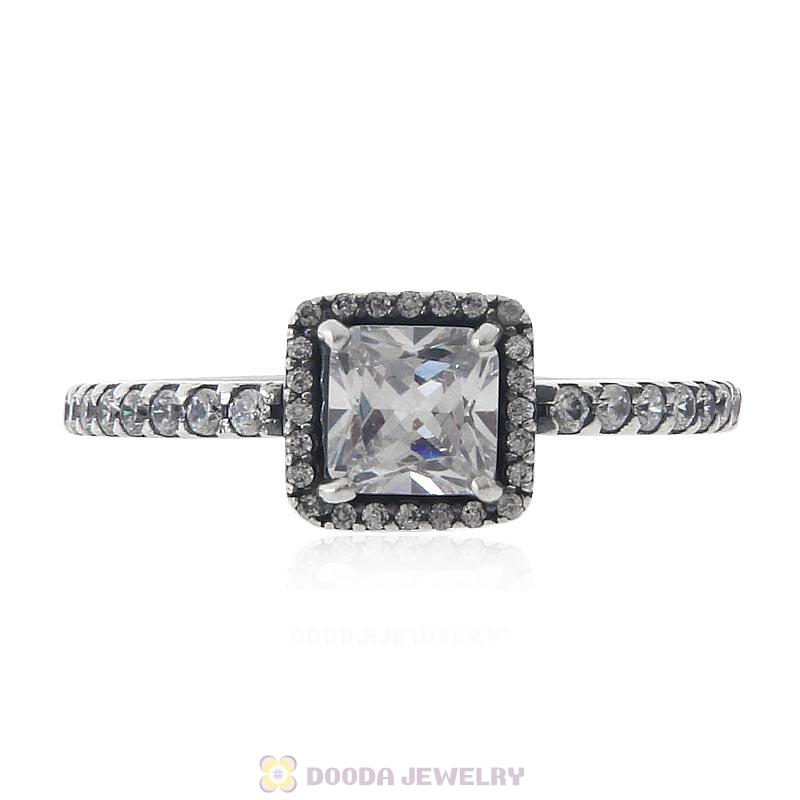 925 Sterling Silver Timeless Elegance Ring with Clear CZ