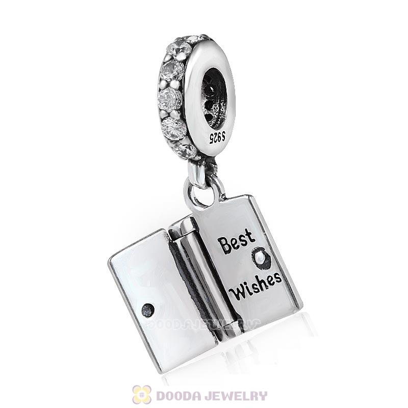 Happy Birthday Wishes Clear CZ Charms