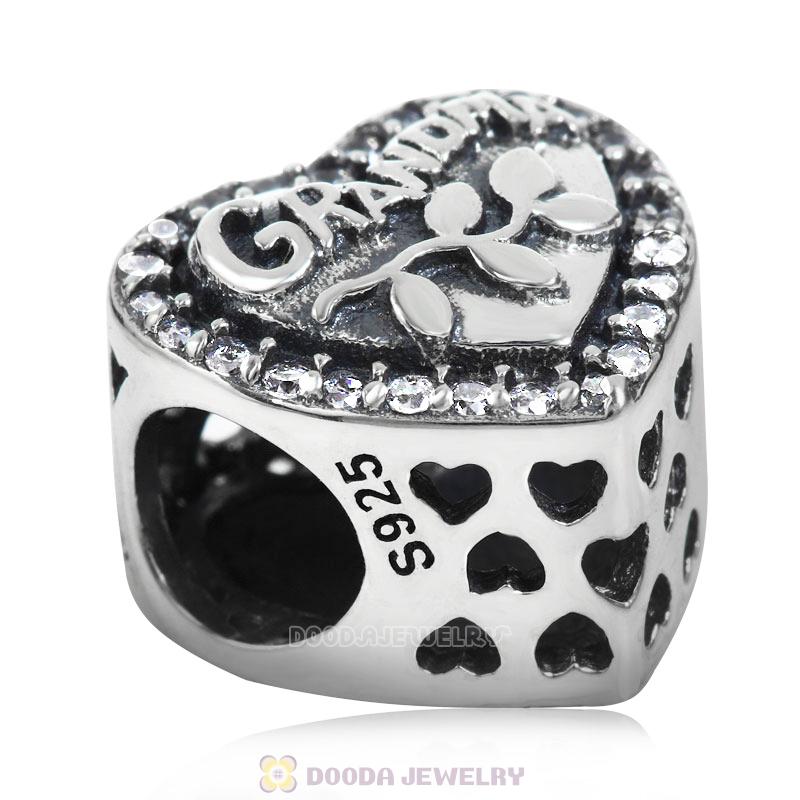 Grandma Heart Shape Charm