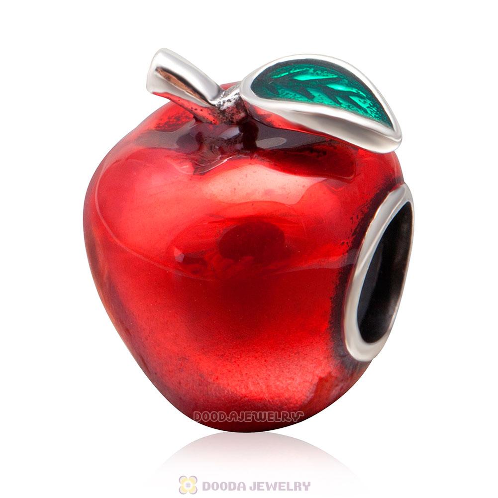 Red Apple Charm Bead