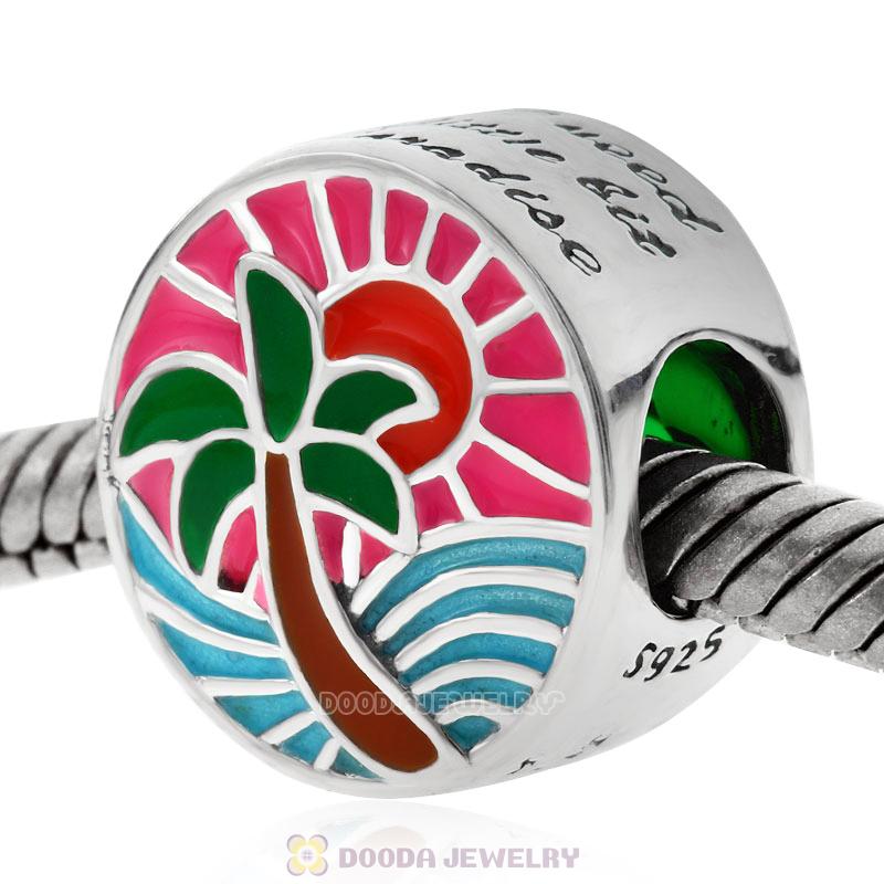 Tropical Sunset Charm Mixed Enamel Beads