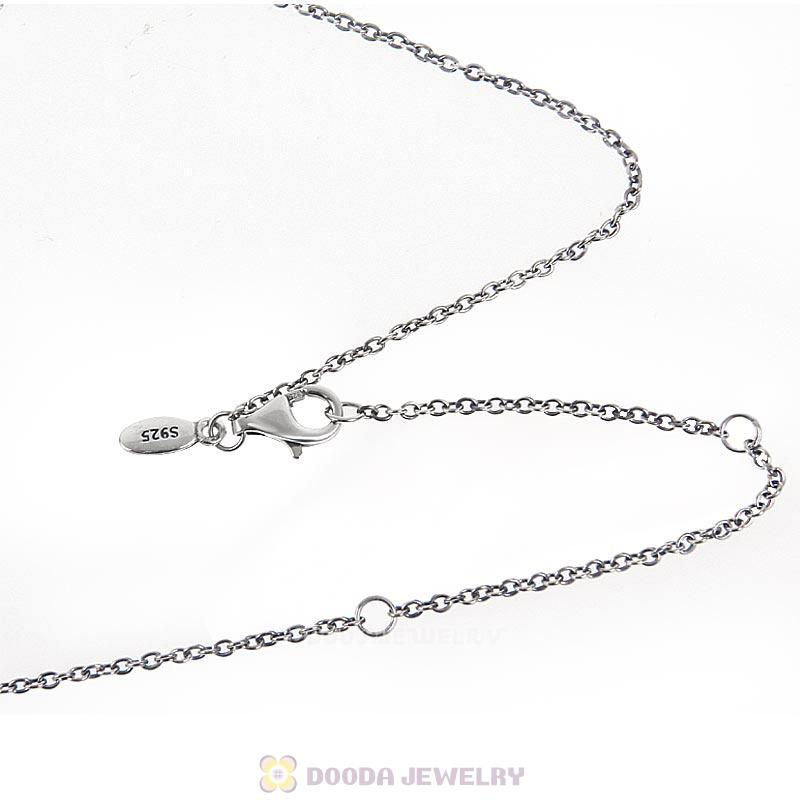 925 Sterling Silver Necklace with Lobster Clasp