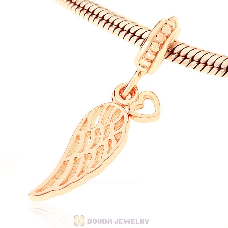 Rose Gold Love Heart and Guidance Charms