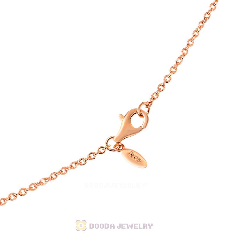 Rose Gold Basic Necklace with Lobster Clasp