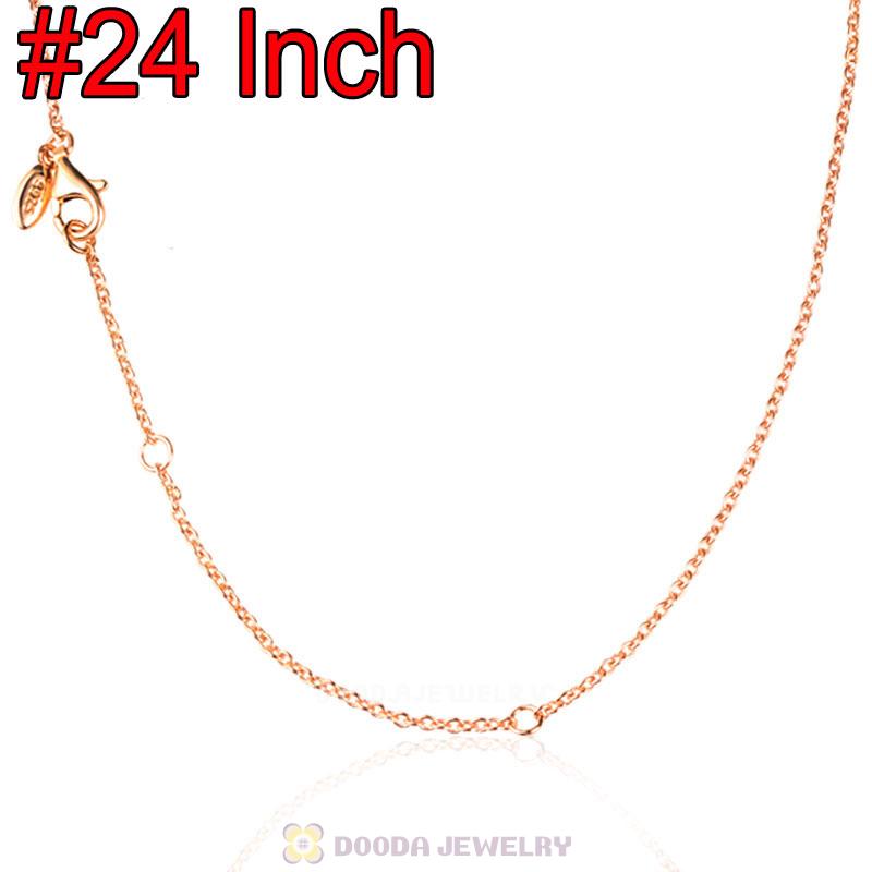 Rose Gold Basic Necklace with Lobster Clasp
