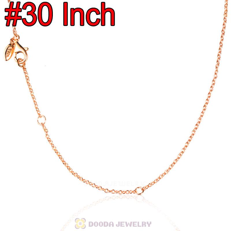 Rose Gold Basic Necklace with Lobster Clasp