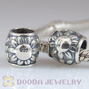 925 Sterling Silver Sunflower Charms For Father's Day 
