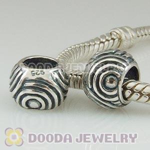 925 Sterling Silver Swirl Beads
