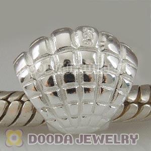 925 Sterling Silver European Style Shell Beads