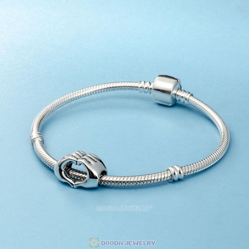 Fingers with Hearts Charms 925 Sterling Silver