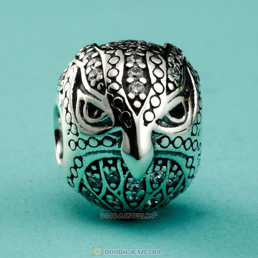 Cubic Zirconia Eagle Charms 925 Sterling Silver