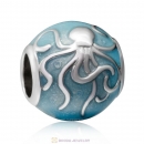 Ocean Octopus Charm 925 Sterling Silver