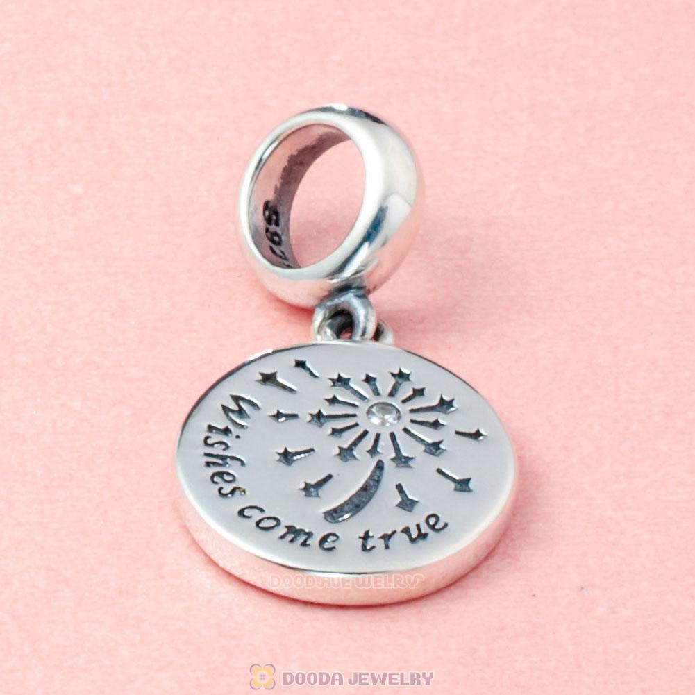 Wishing Fireworks Dangle Charm with White Zircon