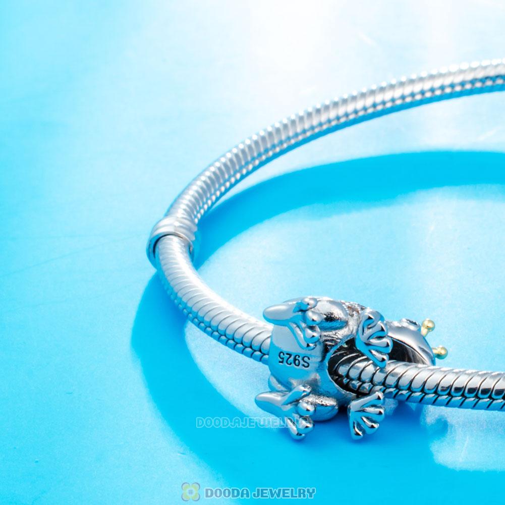 Frog Prince Crown Charms with Stones
