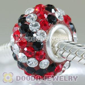 Fashion Jewelry Silver Charms with 90 pcs crystal rhinestones