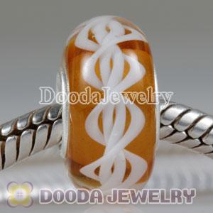 Environmental Material European Murano Glass Rope Beads with 925 Stamped