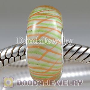 Environmental Material European Murano Glass Beads with 925 Stamped