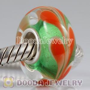 Environmental Murano Charmlinks Glass Beads with 925 Stamped