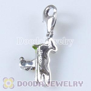 925 Sterling Silver Tscharm Jewelry Charms Enamel Dog