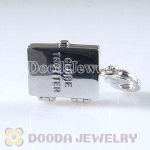 Sterling Silver Tscharm Jewelry GLOBE TROTTER PASSPORT Charms
